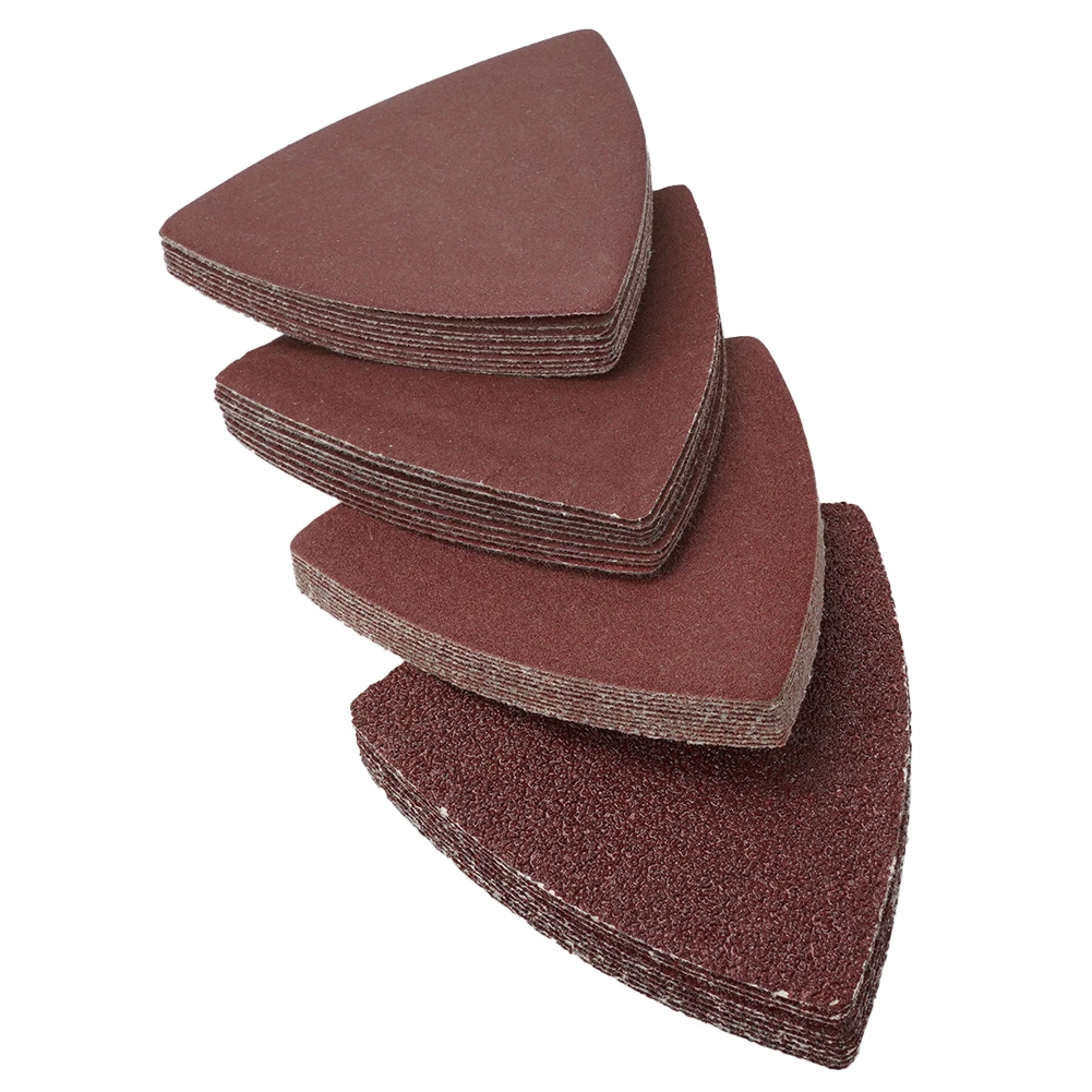 

Air Tool Accessories Sanding Pad Sanding Disc Abrasives 80x80x80mm Fit 3-1/8 Inch Hook & Loop Triangle Sandpaper
