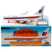 1200scale model united airlines b747sp n140ua diecast alloy simulation aircraft souvenir plane decoration toy display for adult