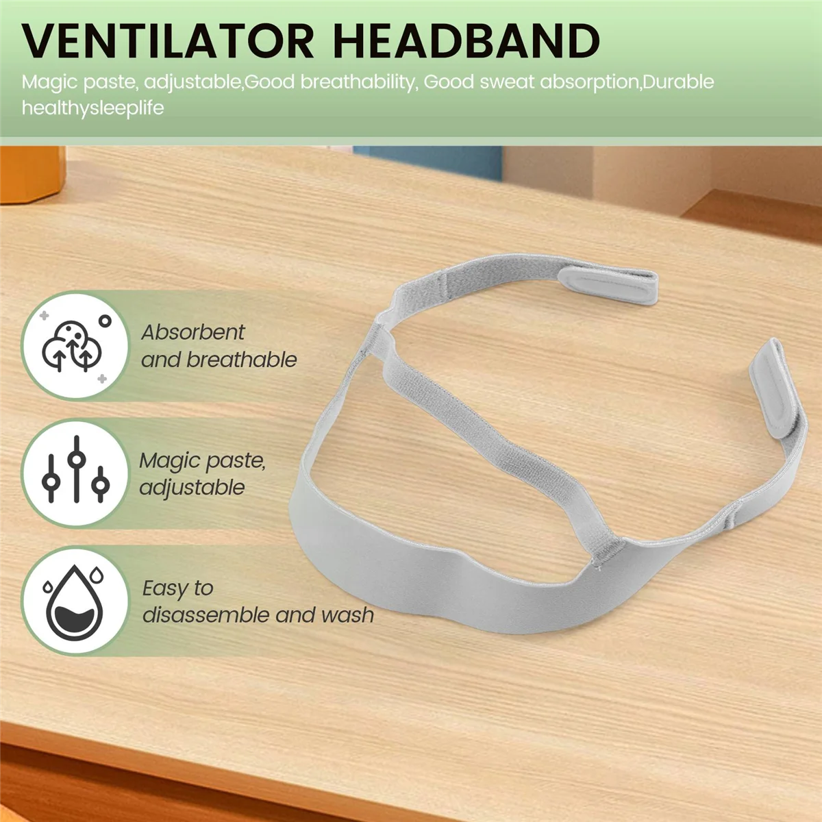Головной убор с повязкой на голову вентилятора для носовой подушки CPAP/BiLevel Masks