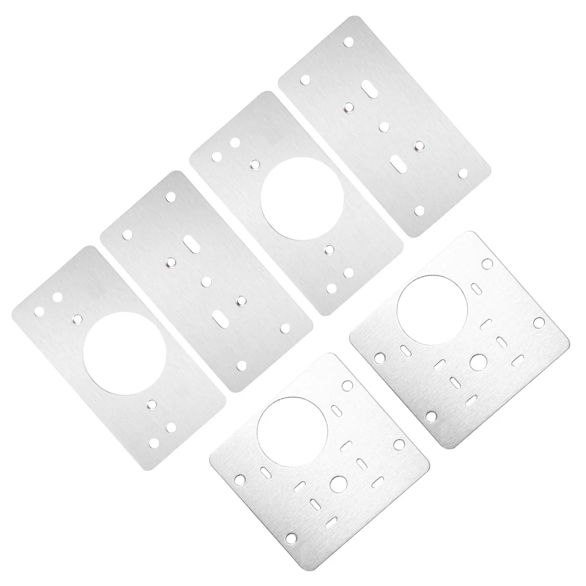

3 Pairs Mounting Sheet Hinge Repair Brackets Door Cover Plate Flat Straight Brace Shelf Stand Heavy Duty Corner Meal Fixing