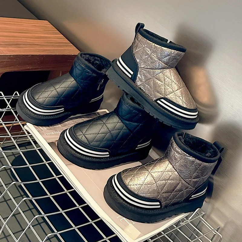 Новые зимние детские ботинки для мальчиков уличные утепленные теплые
