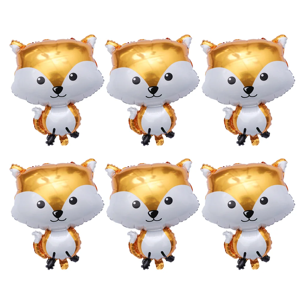 

6pcs Balloons Shaped Balloon Foil Balloons Woodland Balloons Birthday Party Shower Children decoration