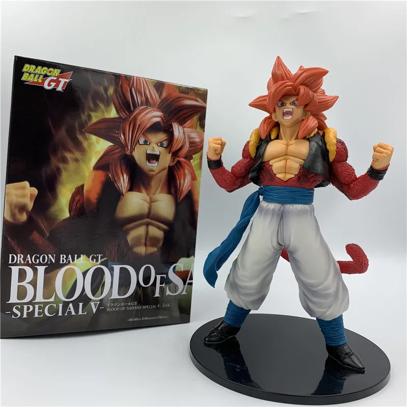 Фигурка из м/ф Драконий жемчуг Z Gogeta Goku Super Saiyan 4 аниме с красными волосами ПВХ