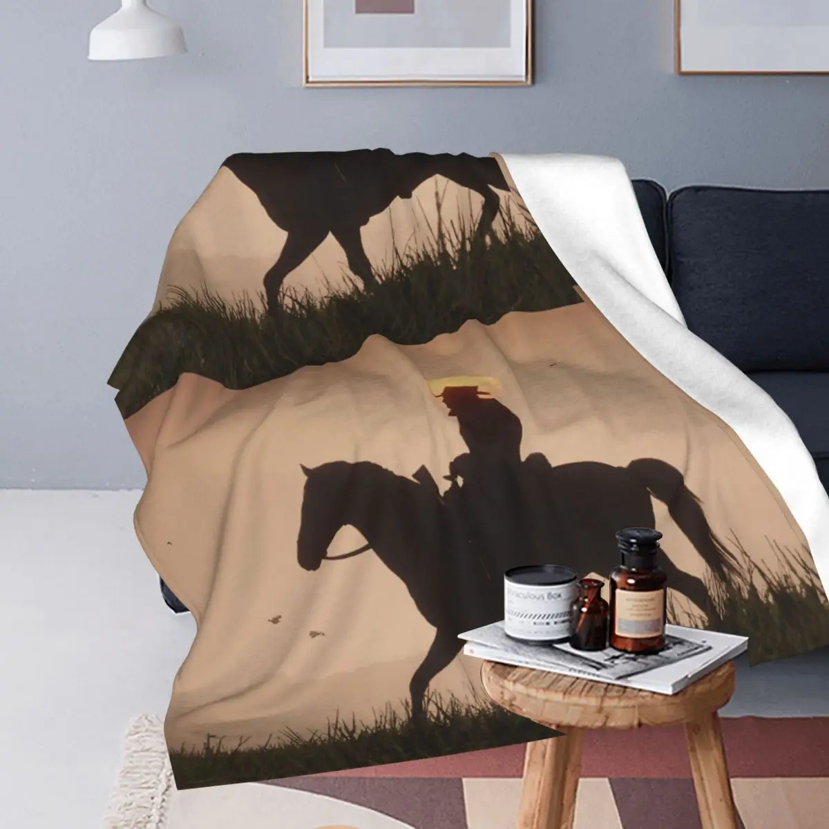 Фланелевые одеяла Red Dead Redemptions 2 RDR2 ковбойское одеяло на Запад США для дивана супер