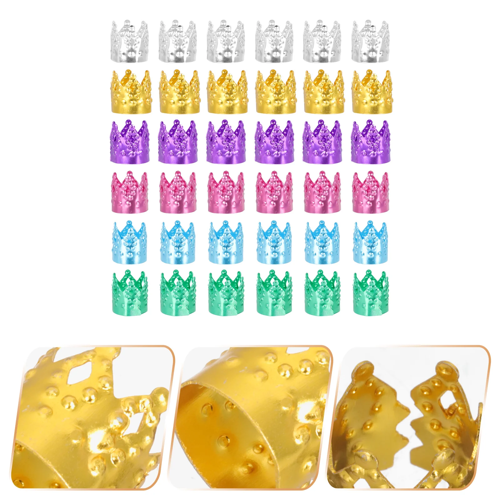 

100pcs Dreadlocks Ring Creative Braid Ring DIY Buckle Braid Rings Hair Extension Ring Hair Cuffs Hair Rings