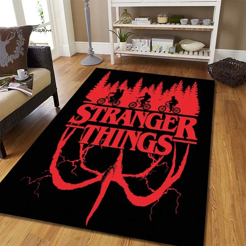 

Stranger Things Movie Design Rug Area Rug for Living Room Rug Rugs and Carpets for Home Living Room Door Mat Door Mat Entrance