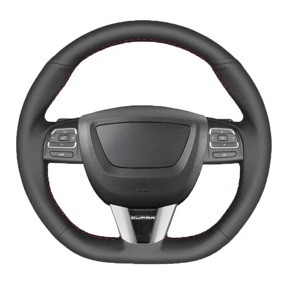 

Мягкая черная искусственная кожа брикет для Seat Leon Altea Leon Cupra 2008-2012 Толедо 2012-2014 Alhambra 2010