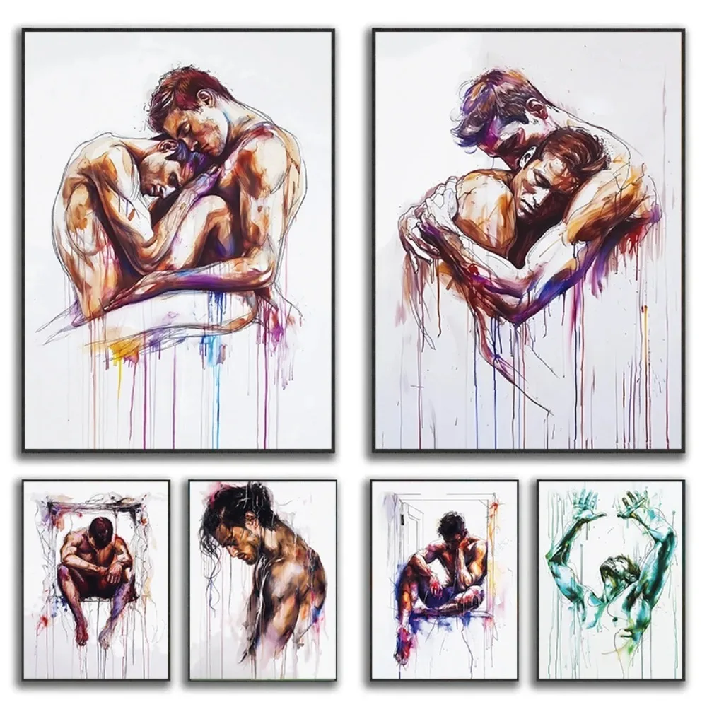 Абстрактная картина на холсте