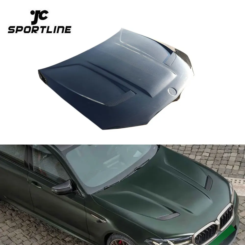 Капот автомобильного двигателя из углеродного волокна для F90 M5 Седан 4 двери 5