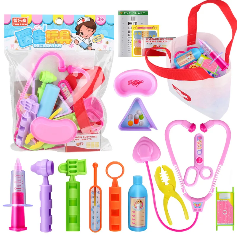 

Simulation 16Pcs Doctor For Girl Toys Medical Children Kids Learing Play Kit Role Pretend Toy Play Set Educational Hospital