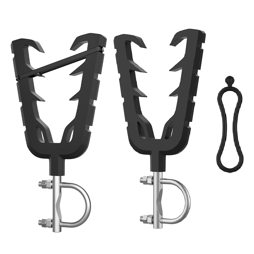 

Quad Bike Single Bow Rack Holder Motorbike ATV UTV Firearm Shooting V-Grip Single Handlebar Cushioned Rack VFGH Golf Car Scooter