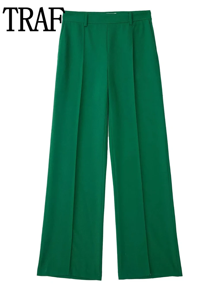 

Брюки женские прямые с завышенной талией, в Корейском стиле