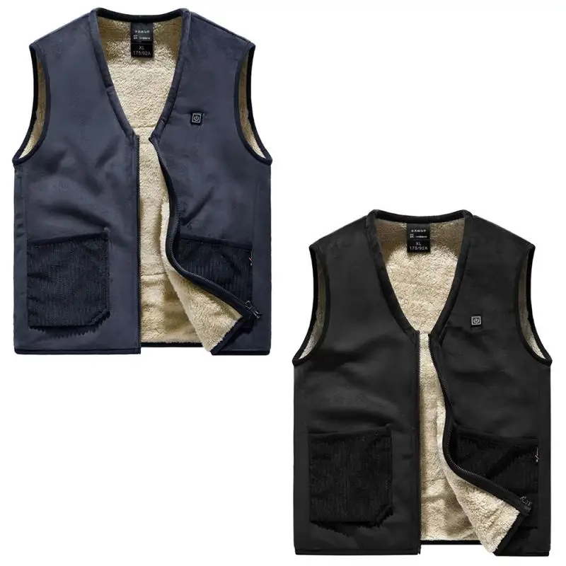 

Зимний новый перезаряжаемый жилет с подогревом, умный жилет с USB-подогревом для мужчин и женщин, вязаная одежда с подогревом, мотоциклетная ...