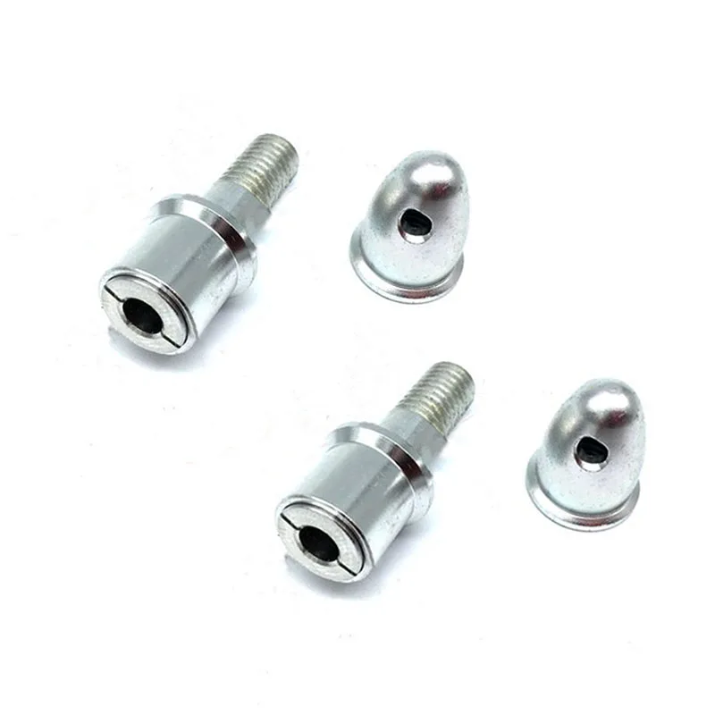 

2Sets Metal RC Bullet Propeller Clamp Hole Dia 5/6mm Shaft Dia 8mm Prop Paddle Adapter for Model Airplane Helicopter Motor Parts