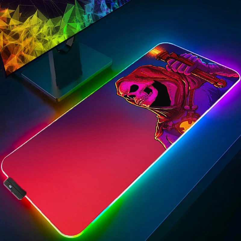 

TV Show He-man And The Masters Of The Universe LED Light Desk Mat XL Computer Mousepad Keyboard Cover Table Mouse Pad RGB Carpet
