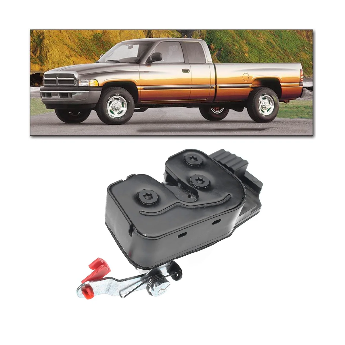 

1Pcs Driver Left Side Rear Door Latch for Ram 1500 2500 3500 1998-2002 55275101