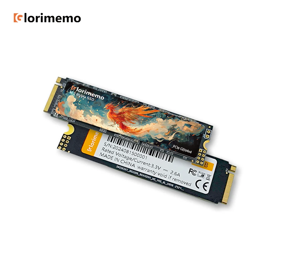 Glorimemo PCIe 4.0 M.2 NVMe SSD PS5 4 ТБ Game 7000 МБ/с Внутренний твердотельный накопитель M Key 2280