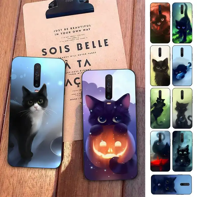 

Cute Cat Cartoon Phone Case for Redmi 5 6 7 8 9 A 5plus K20 4X S2 GO 6 K30 pro
