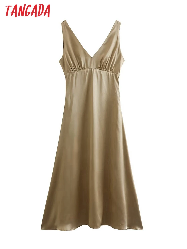 

Платье женское длинное Плиссированное с V-образным вырезом