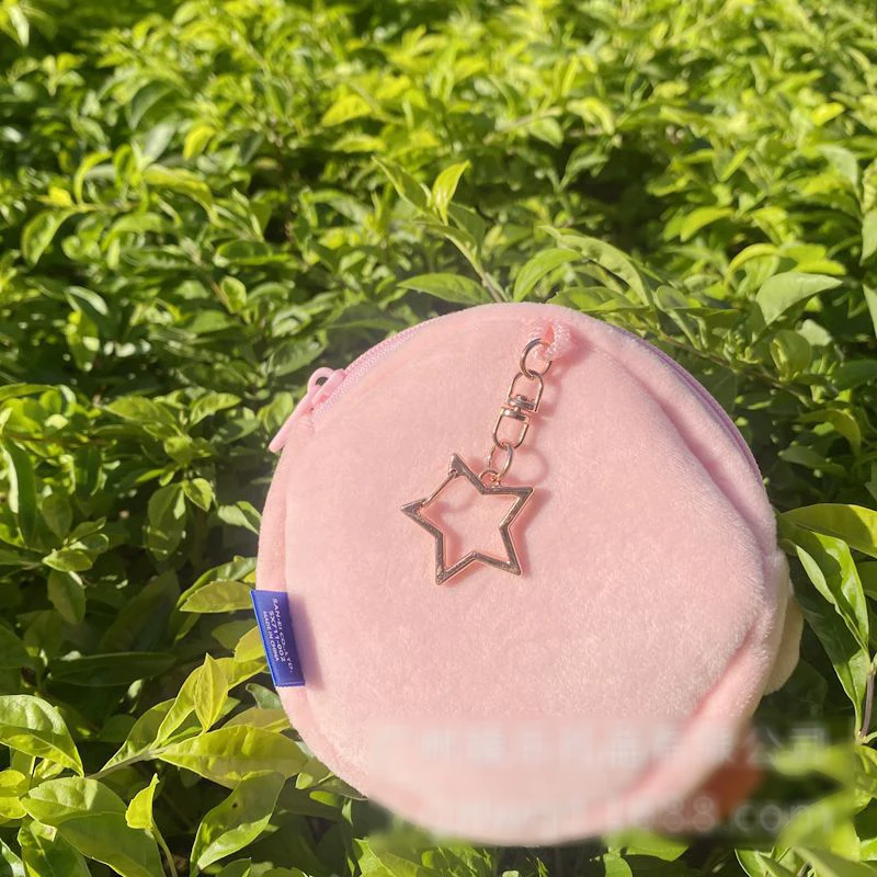 4 Styles Kawaii Kirby Plush Coin Purse Cartoon Soft Stuffed Star Kirby Headphone Bag Pendant Wallet Bank Card Key Bag Girls Gift images - 6