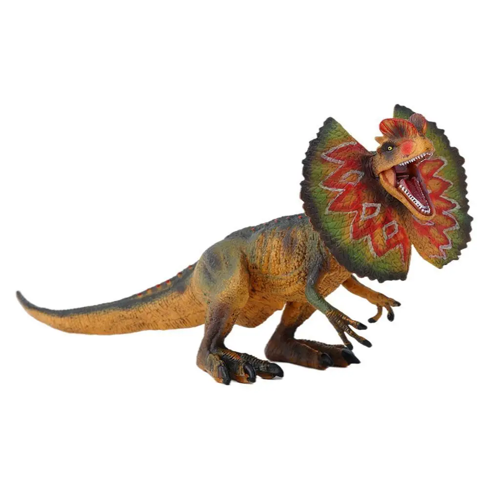 

Dilophosaurus Dinosaurs Figure Jurassic Park Dilophosaurus Simulation PVC Action Model Toys Raptor Dinosaurs Ornaments For Kids