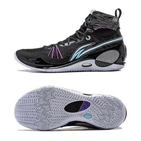 Li-ning hommes wade 808 3 ultra v2 chaussures de basket-ball professionnelles coussin portables rebond basketes confortables chaussures de sport abau013