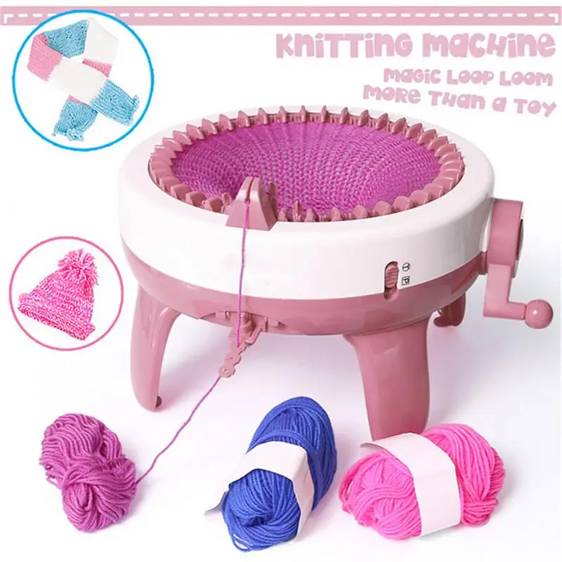 

22/40/48 Needles Knitting Yarn Machine For DIY Weaving Sweater Socks Crochet Hooks Round Loom Kid Gift Sewing Tools Accessories