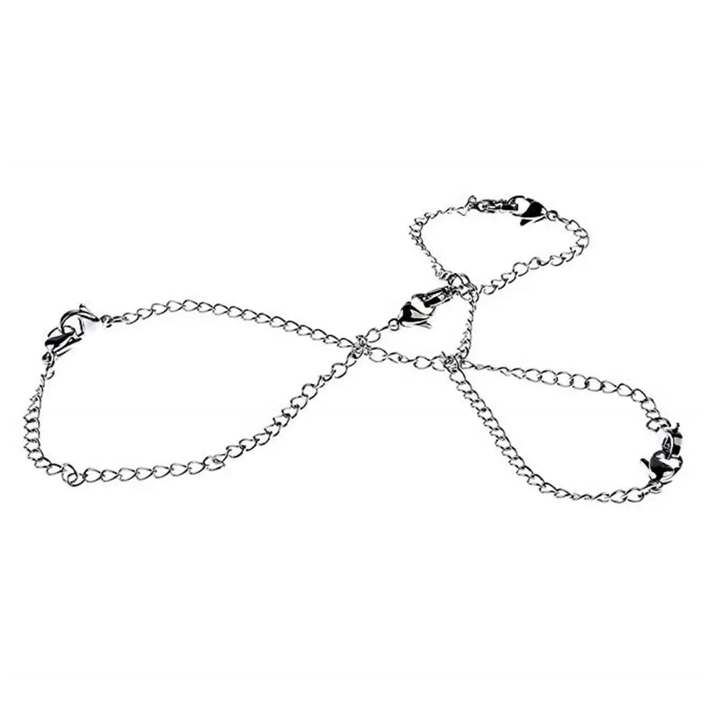 

10 Stainless Steel Necklace Bracelet Extender Chain Lobster Clasp 2/3/4/5/6"