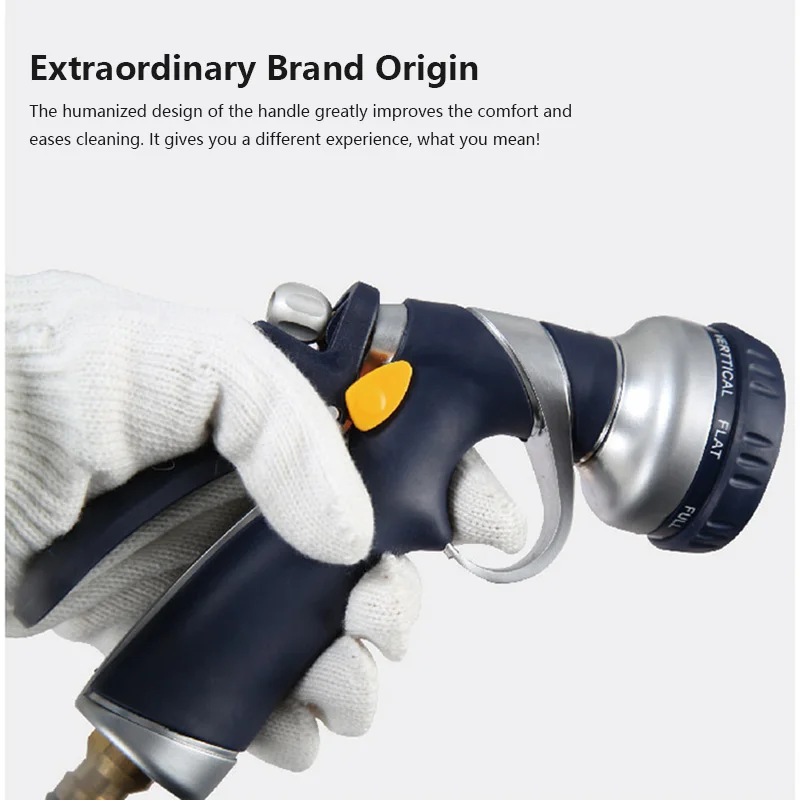 

Pure Zinc Alloy Plastic Car Washing Water Gun High Pressure Wholesale Household Garden Multi-functional Water Gun