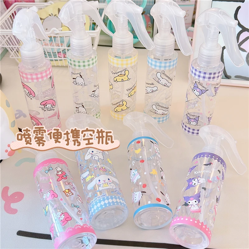 

120 мл аниме Kawaii Sanrioed Kuromi My Melody Purin Dog Kittys летняя мультяшная Косметика спрей для путешествий отдельная бутылка для хранения