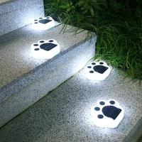 solar light cat paw animal garden lights paw lamp for pathway lawn yard outdoor decorations solar led paw garden lighting
