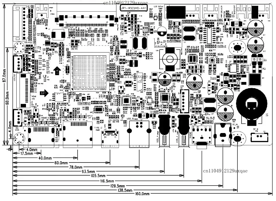 Фото DIY-плата драйвера MonitorStoneTaskin JRY-W9CUHD-AA1 для дисплея iMac 5K A1419 LM270QQ1/QQ2, DP 2.0, 60 Гц, 10 бит, 5120x2880 №5