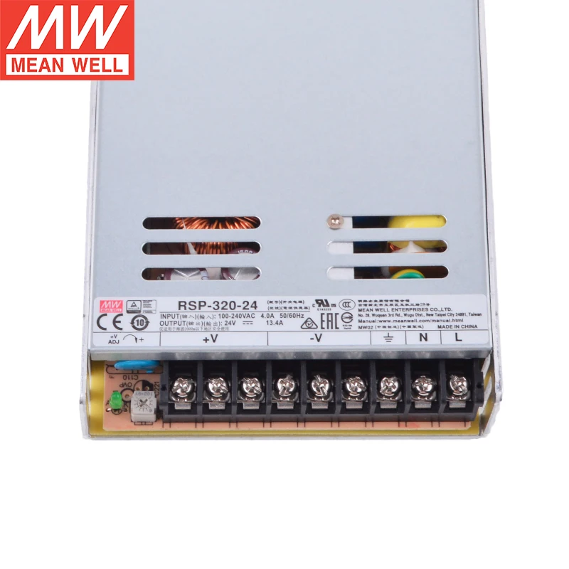 Блок питания MEAN WELL серии RSP-320 320 Вт с одним выходом и функцией PFC RSP-320-3 3/5/7