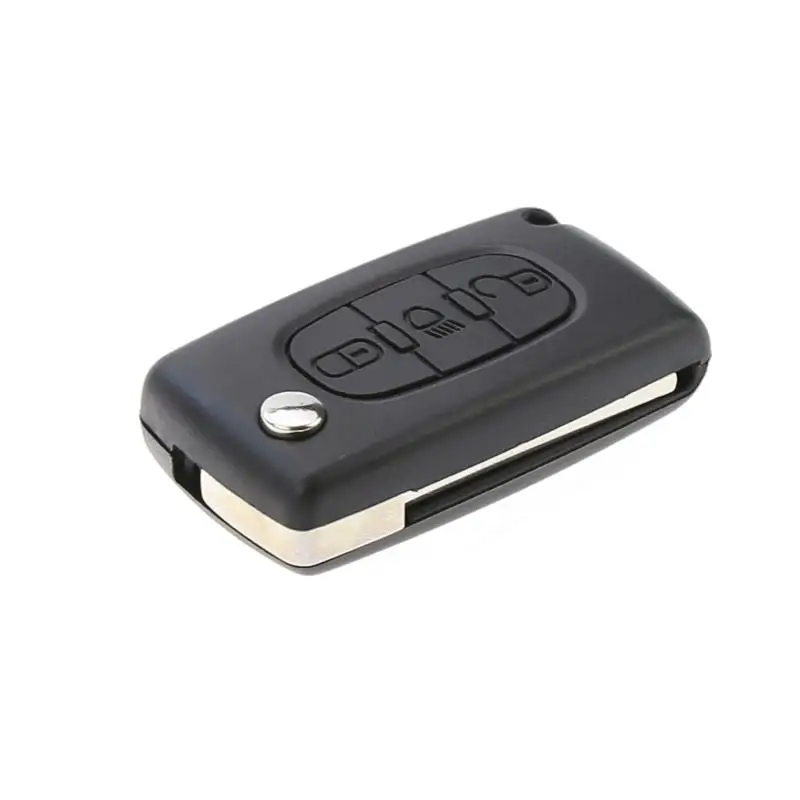 Сменный 2-кнопочный складной брелок для ключей Citroen C2/C3/C4/C5/C6/C8 1 ~ 10 шт.