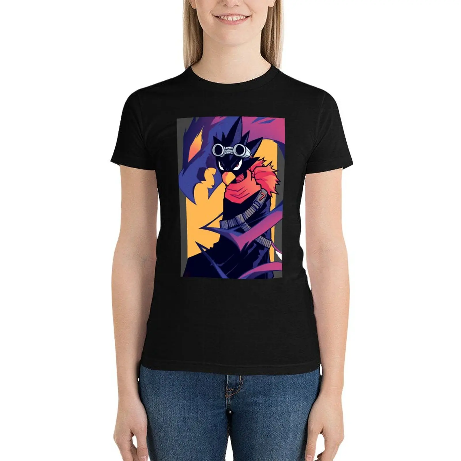 Винтажная женская футболка Tokoyami Fumikage