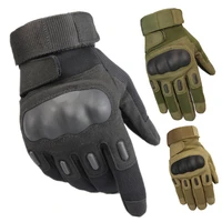 convenient velcro tactical gloves army paintball airsoft shooting combat mittens hard knuckle mens full finger military gloves