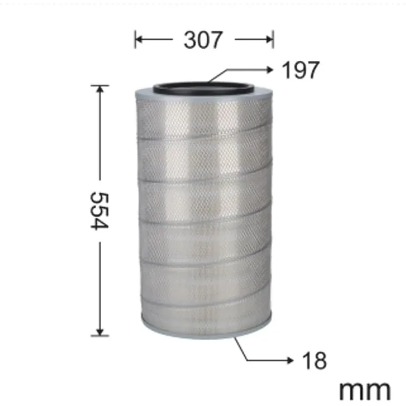 Фото Воздушный фильтр 11NB-20120A 11NB-20130A AF26644 для экскаватора HY R450LC-3 R450LC-5 R450LC-7A R455LC-7A R500LC-7A №2