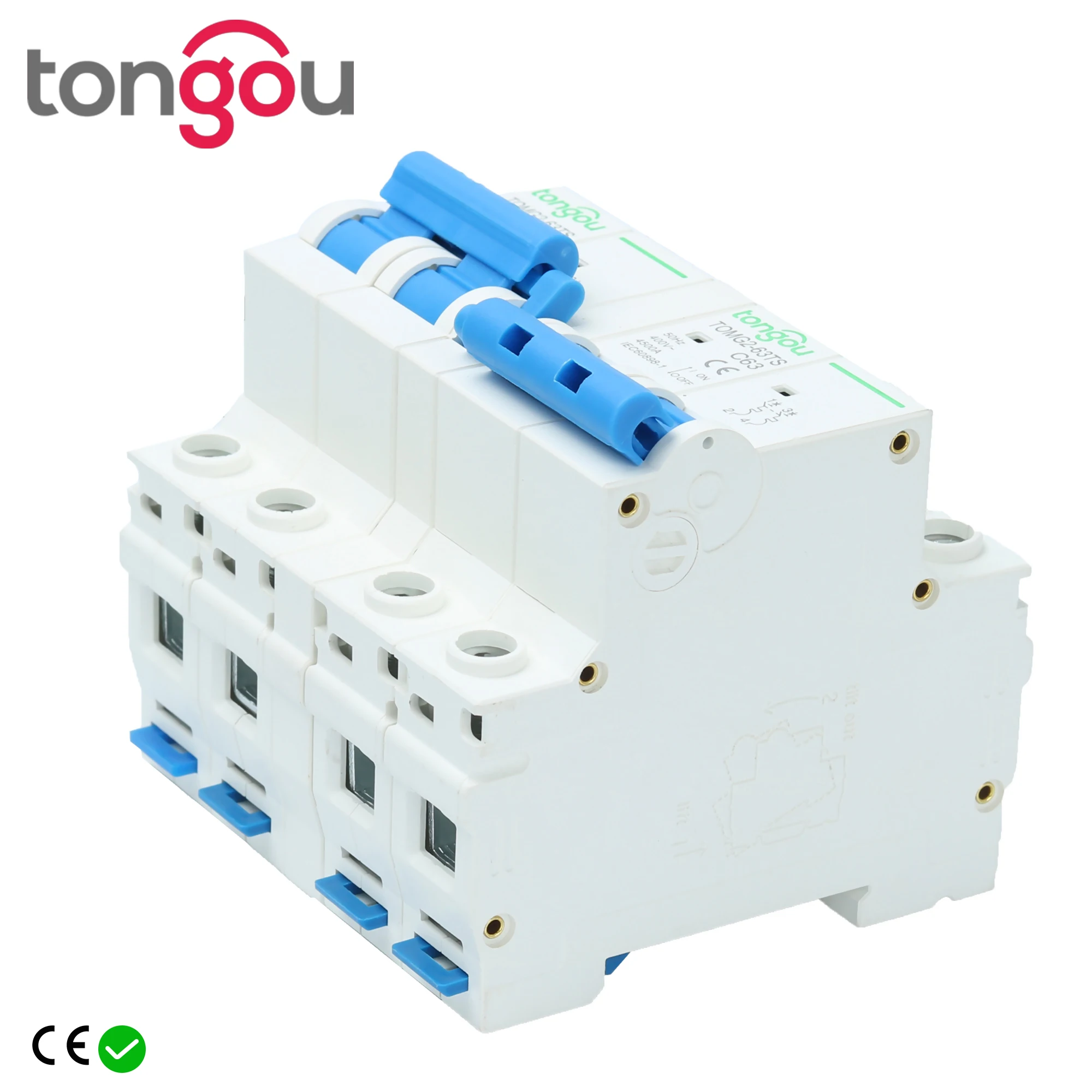 TONGOU 2P 63A МТС ручной выключатель с двойной мощностью MCB 50 Гц/60 Гц 400 - купить по