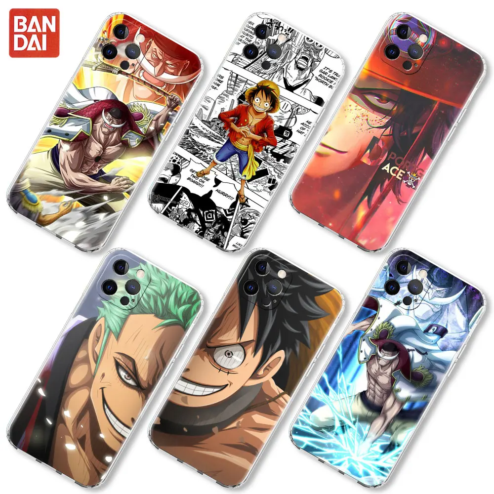 

One Piece Roronoa Zoro Coque for Apple iPhone 12 13 Mini 11 Pro 7 8 SE 2020 Soft Phone Case XR X XS Max 6 6S Plus Clear Bags 5S