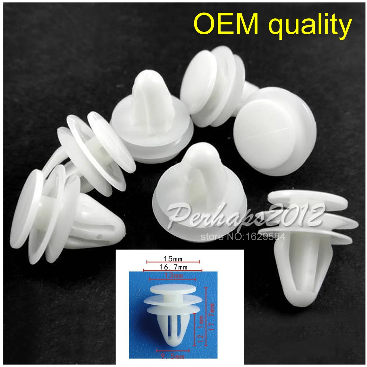 50/100x зажимы отделки дверной панели Nylon держатель для Honda A19466 91560-SZ3-003 91560SZ3003