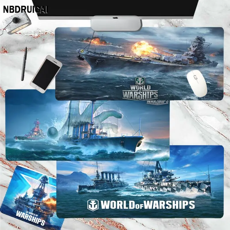 

World Of Warships Cute Large Sizes DIY Custom Mouse Pad Mat Size For CSGO Game Player Desktop PC Computer Laptop