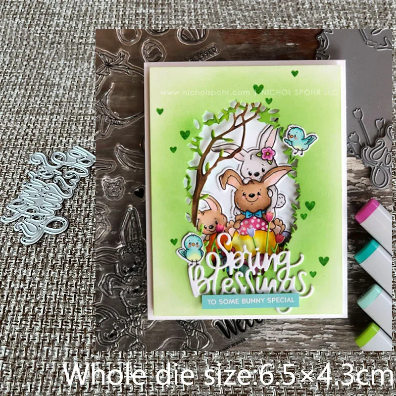 

Новый дизайн, металлический трафарет для рукоделия, пресс-формы, весенние буквы благословения, скрапбукинг, высечки, альбом, бумажная карта,...