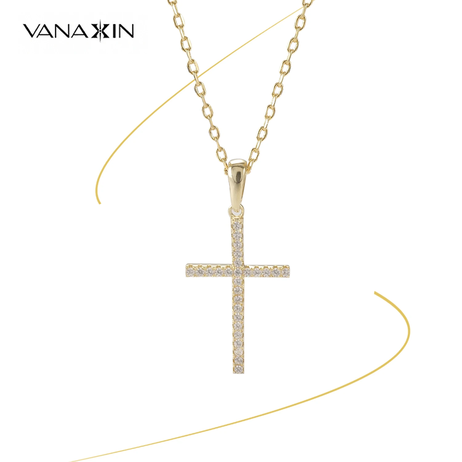 VANAXIN модное ожерелье крест кулон для женщин мужчин Ювелирные изделия Подарки