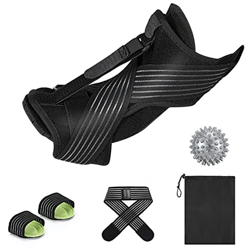 

1 Set Ankle Fixation Brace Foot Drop Orthosis Adjustable Arch Support Strap Suitable For Relieving Heel Pain