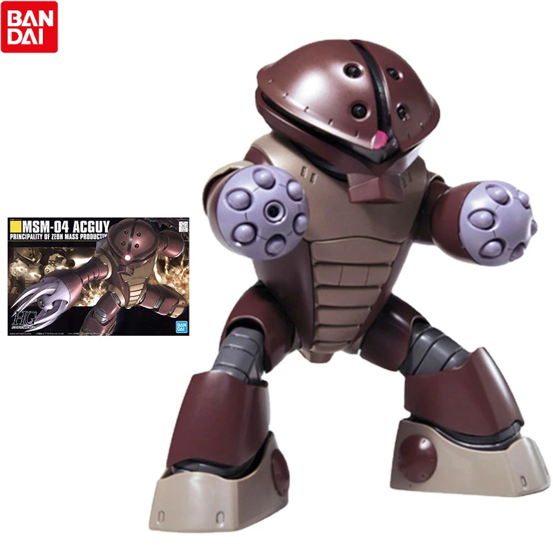 

Bandai Gundam Model Kit HGUC 1/144 F91 MSM-04 Acguy Gundam Genuine Robot Model Ornaments Action Toy Figure Toys for Children