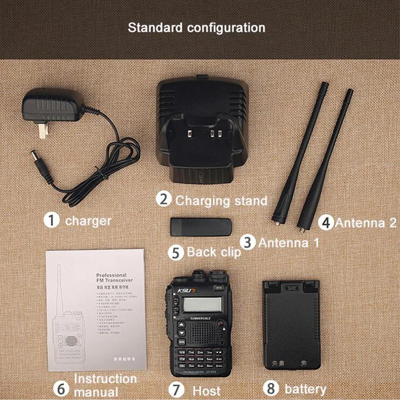 10w walkie talkie 100 km tri band dual antenna dual ppt waterproof handheld professional walkie talkie radio transmitter free global shipping