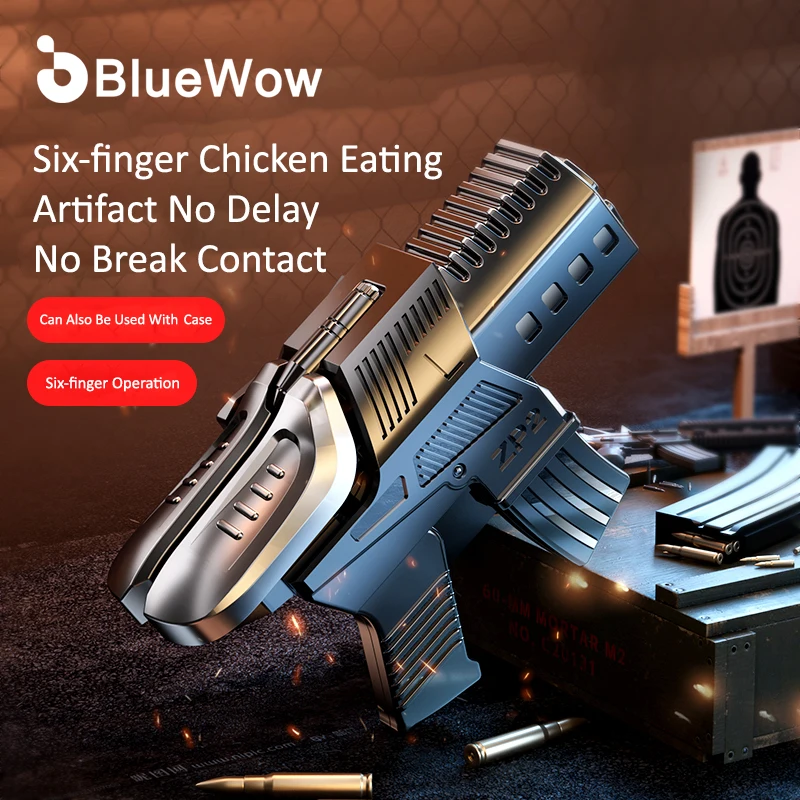 

Мобильный игровой контроллер BlueWow M41, пусковые кнопки для PUBG, пусковые кнопки для стрельбы, джойстик, геймпад для iPhone и Android