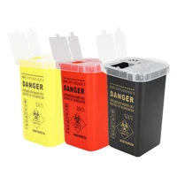 1l tattoos hairdressing accessories disposal container box blade syringe needle waste disposal trash can waste blade storage box