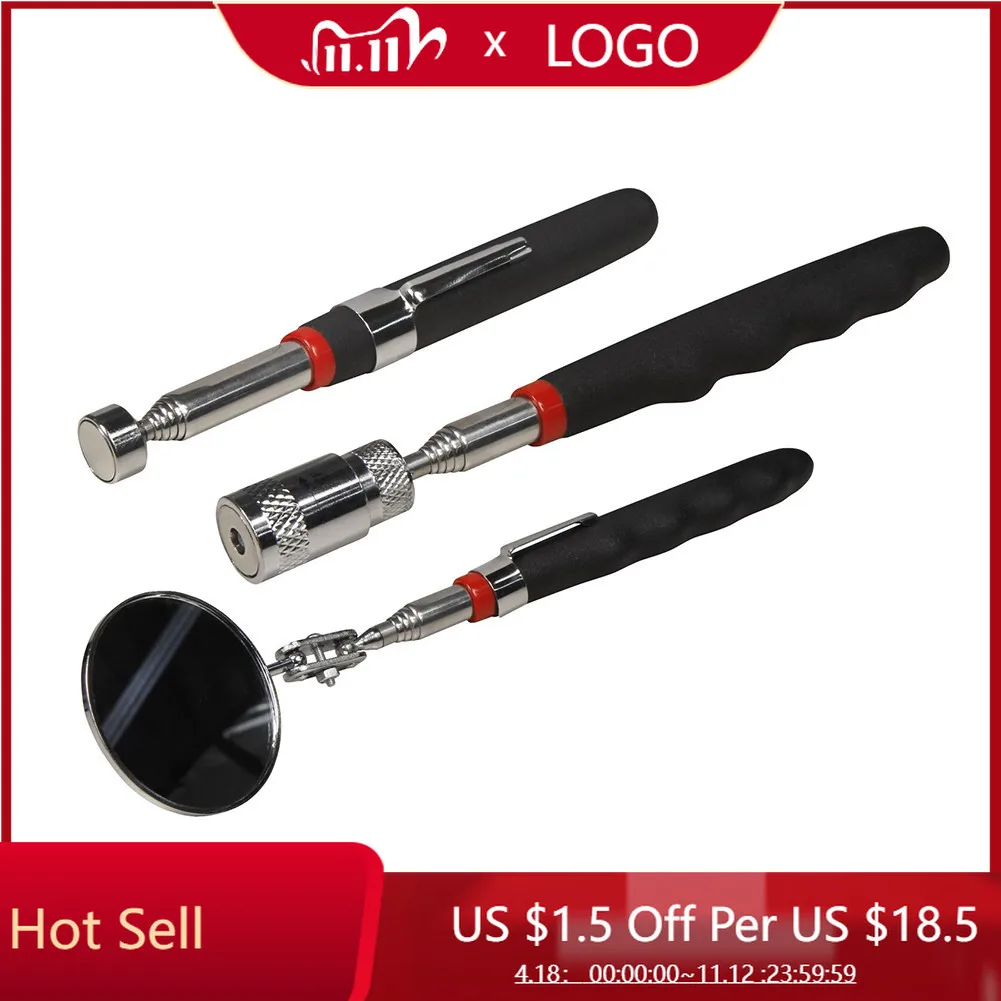 

150-550mm Magnetic Pick-up Tool Magnetic Pick-up Tool With LED Light Durable New