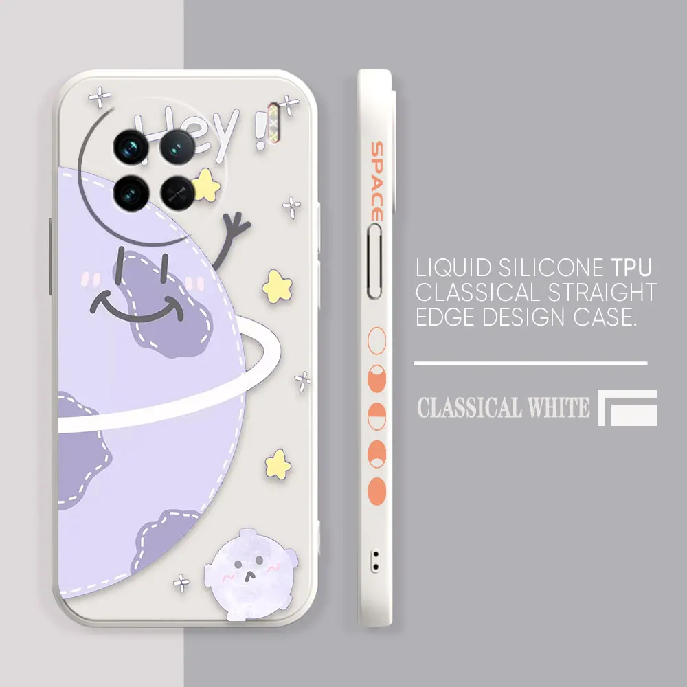 Case For VIVO X21I X21S X23 X27 X30 X50 X60 X70 X80 5G PRO PLUS Colour Case Cover Funda Cqoue Shell Capa Hey Cartoon Earth Star